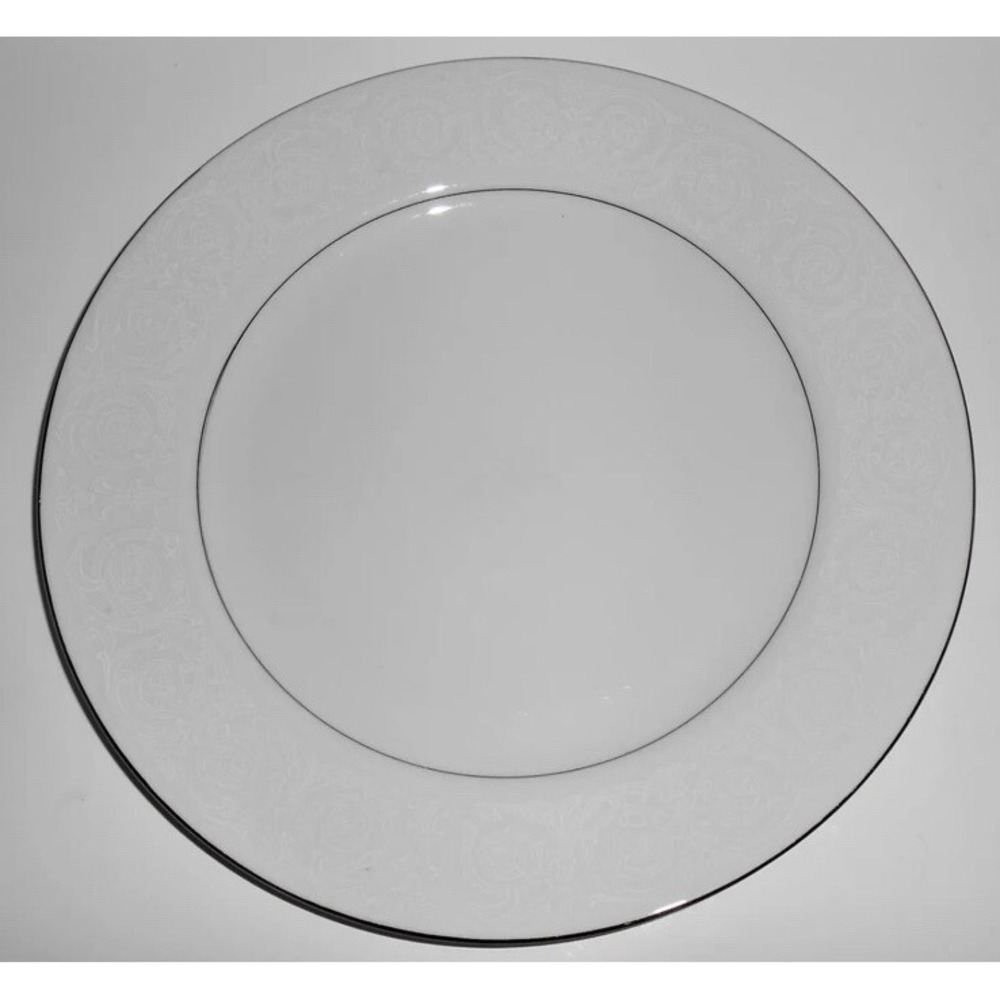 Southwicke Porcelain China 10 1/4" Platinum Band Dinner Plate